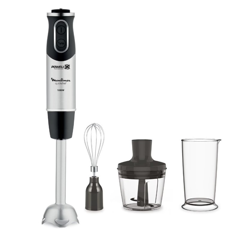 Изображение товара Погружной блендер Moulinex DD656832 20 скоростей мощностью 1000 Вт Черный серебристый