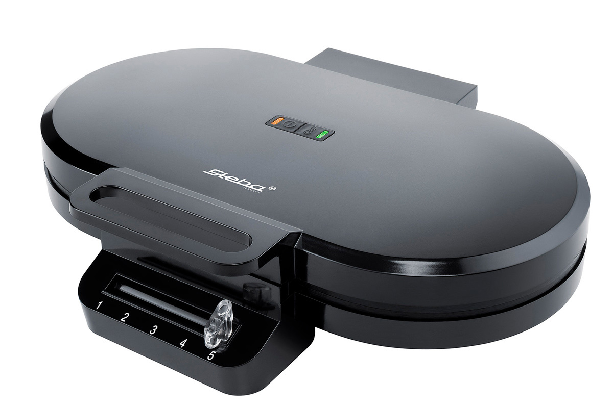 Изображение товара Вафельница STEBA WE 2 черная мощность 1400 Вт антипригарное покрытие