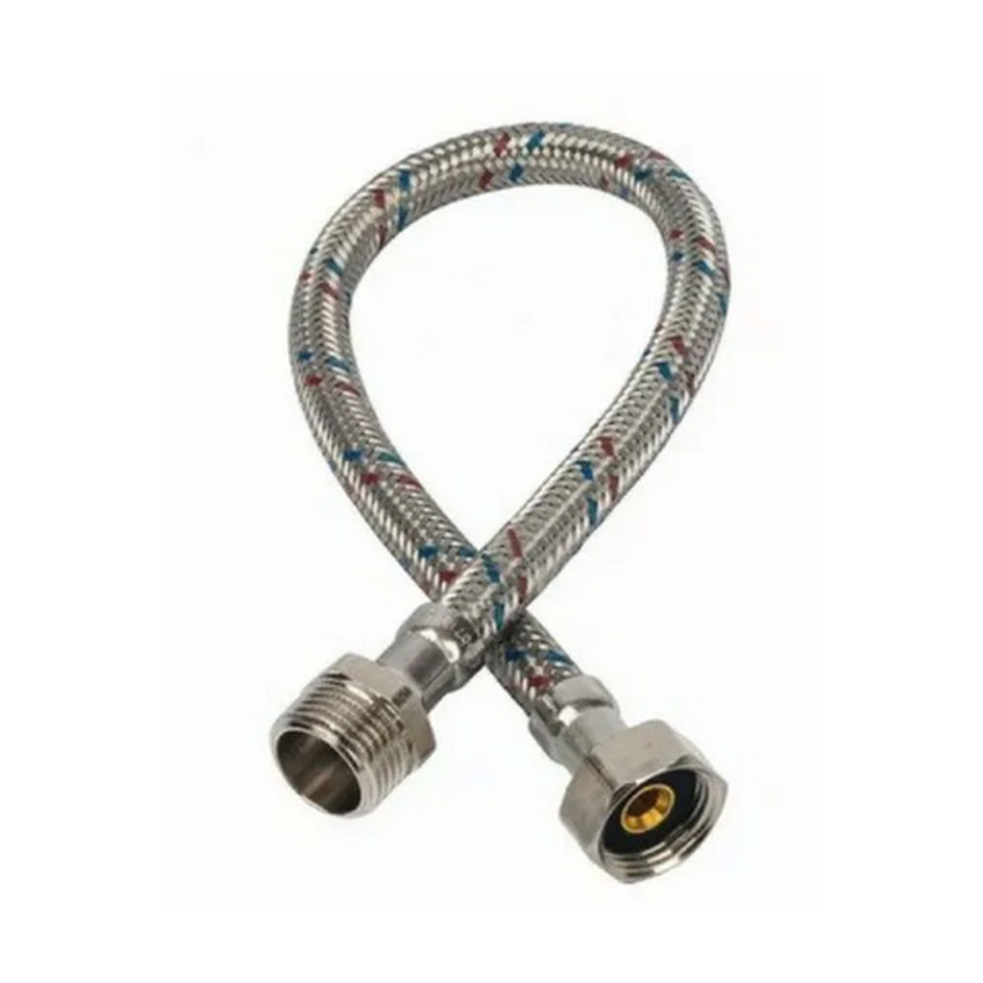 Изображение товара Гибкая подводка для воды Гигант 1/2 150 см латунные гайки надежное подключение