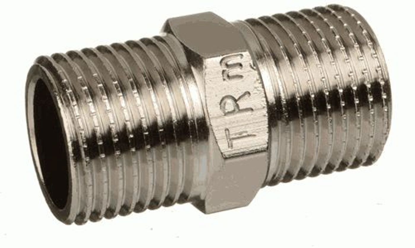 Изображение товара Ниппель Terma 1/2"x1/2" НР латунь 40144 Изображение товара Ниппель Terma 1/2"x1/2" НР латунь 40144