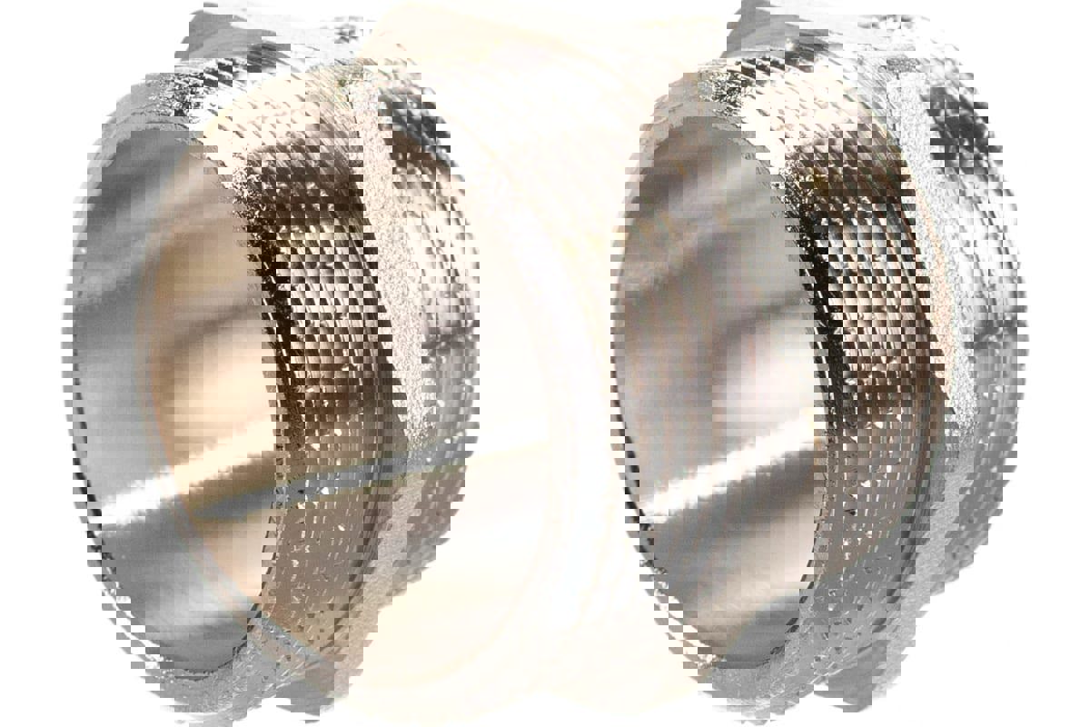 Изображение товара Ниппель латунный 1 1/4"x1 1/4" с никелированным покрытием для системы водопроводной газовой