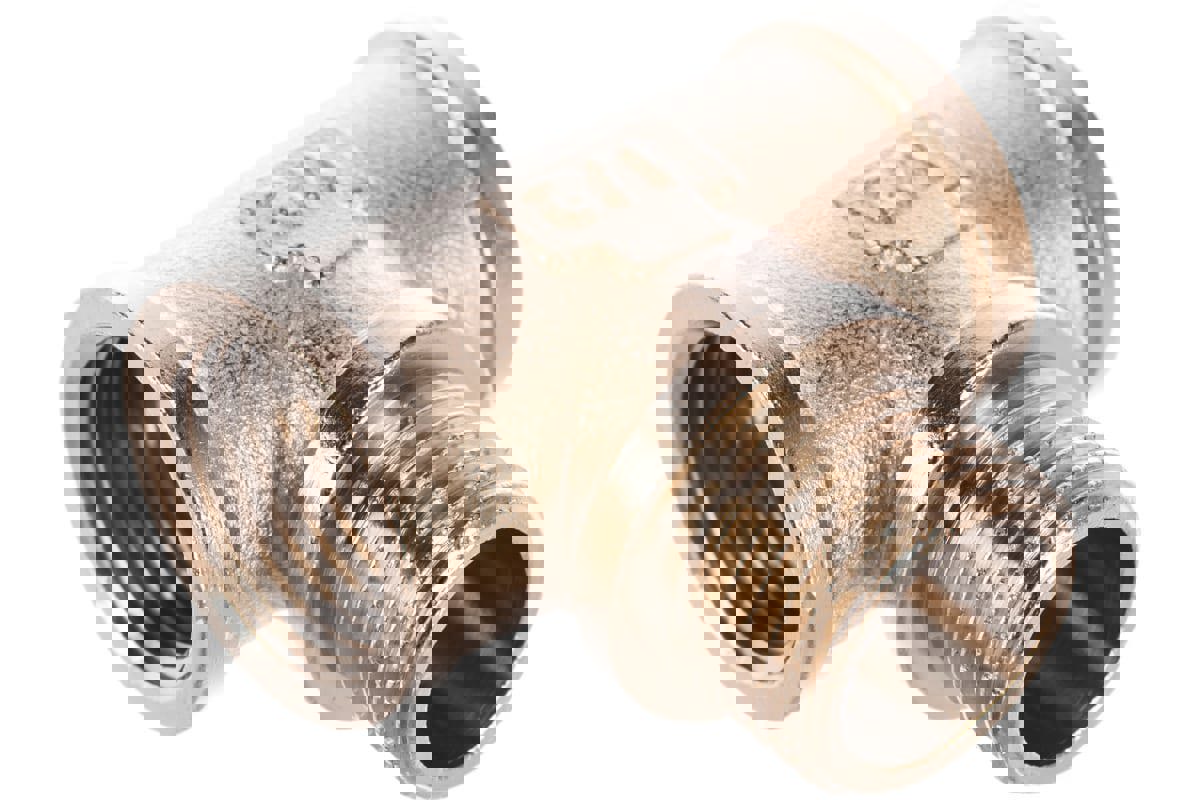 Изображение товара Тройник для труб 1/2x1/2x1/2 ВР-НР из латуни с никелированным покрытием