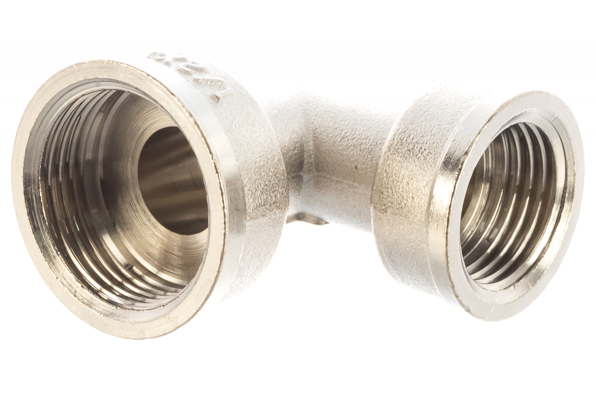 Изображение товара Угол переходной 90° TERMA 1/2x3/4 латунь никелированный Китай