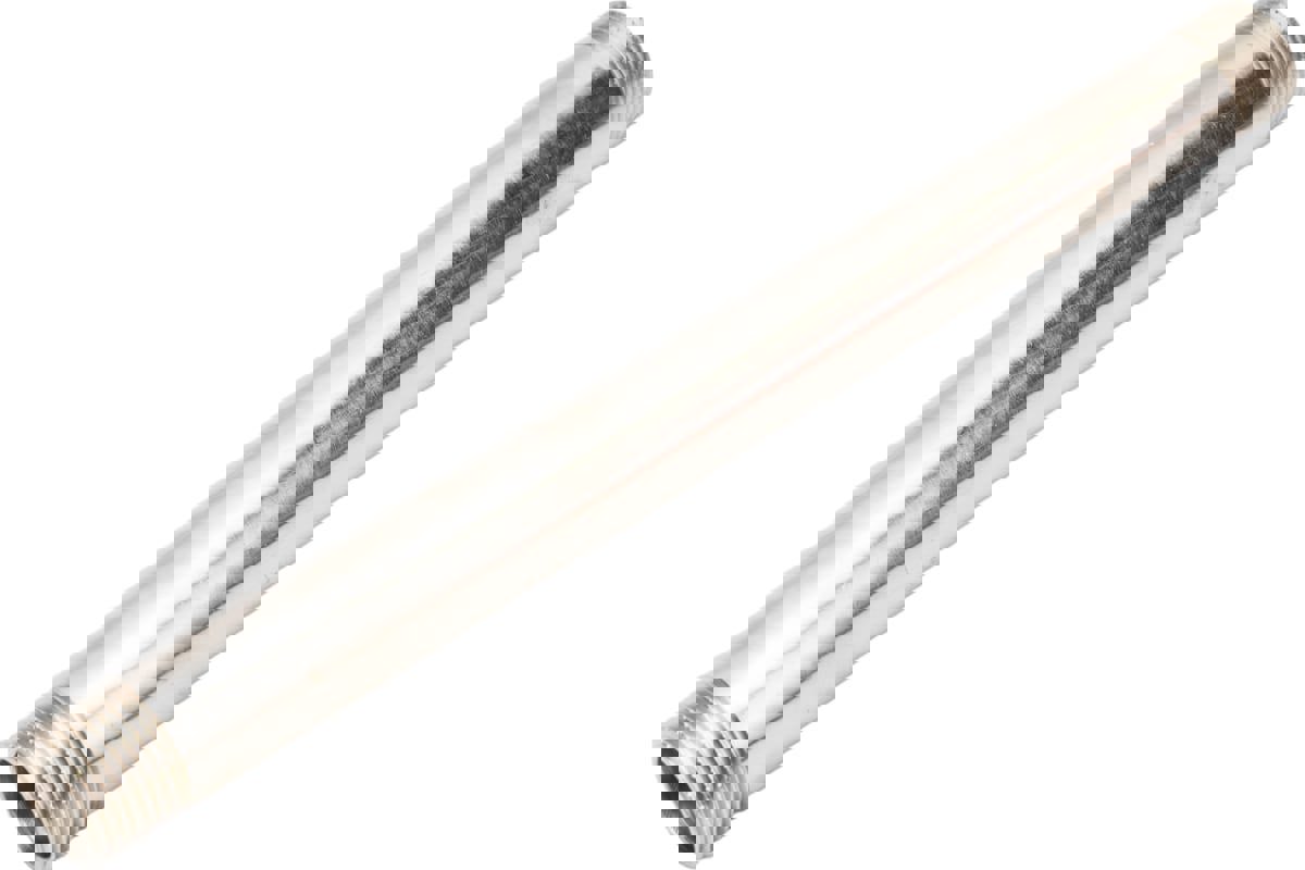 Изображение товара Бочонок Terma 1/2x1/2 дюйм латунь никелированный для трубопроводов