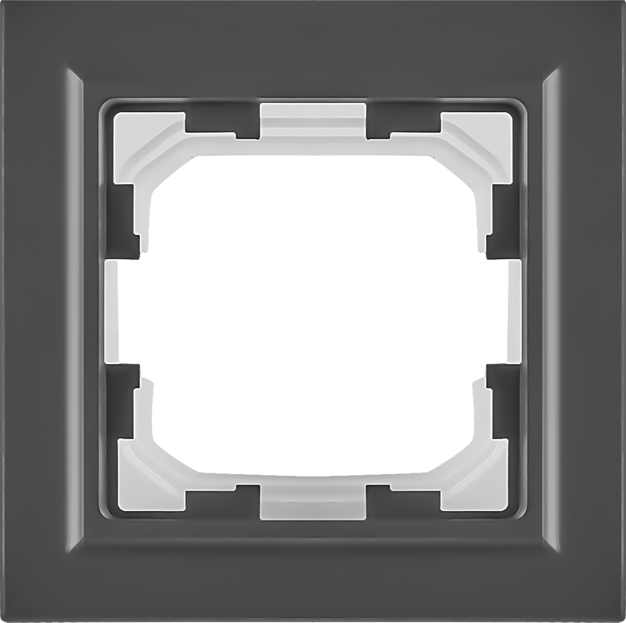 Изображение товара Рамка для розеток и выключателей Brite 1 пост IP44 цвет графит