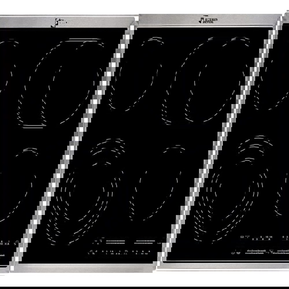Изображение товара Электрическая варочная панель Electrolux EHF46547XK 57.60 см 4 конфорки цвет черный