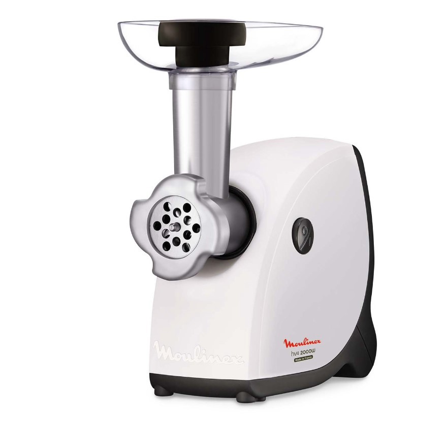 Изображение товара Мясорубка Moulinex HV4 ME478138 2000 Вт белая бытовая для фарша и нарезки