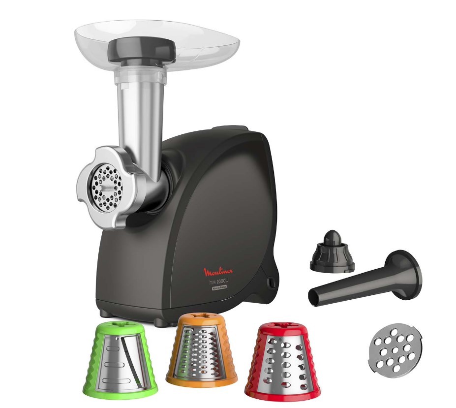 Изображение товара Мясорубка электрическая Moulinex ME472832 2000 Вт черная компактная
