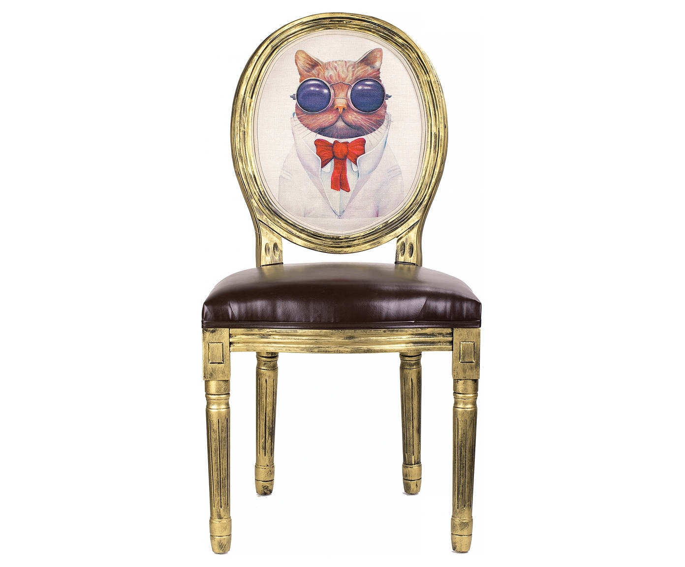 Изображение товара Стул Гласар Мистер кот 51-041 классический из дерева с искусственной кожей