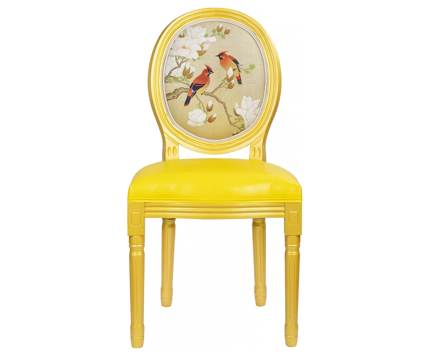 Изображение товара Стул Гласар Птички на ветке 51-044 классический из дерева и искусственной кожи