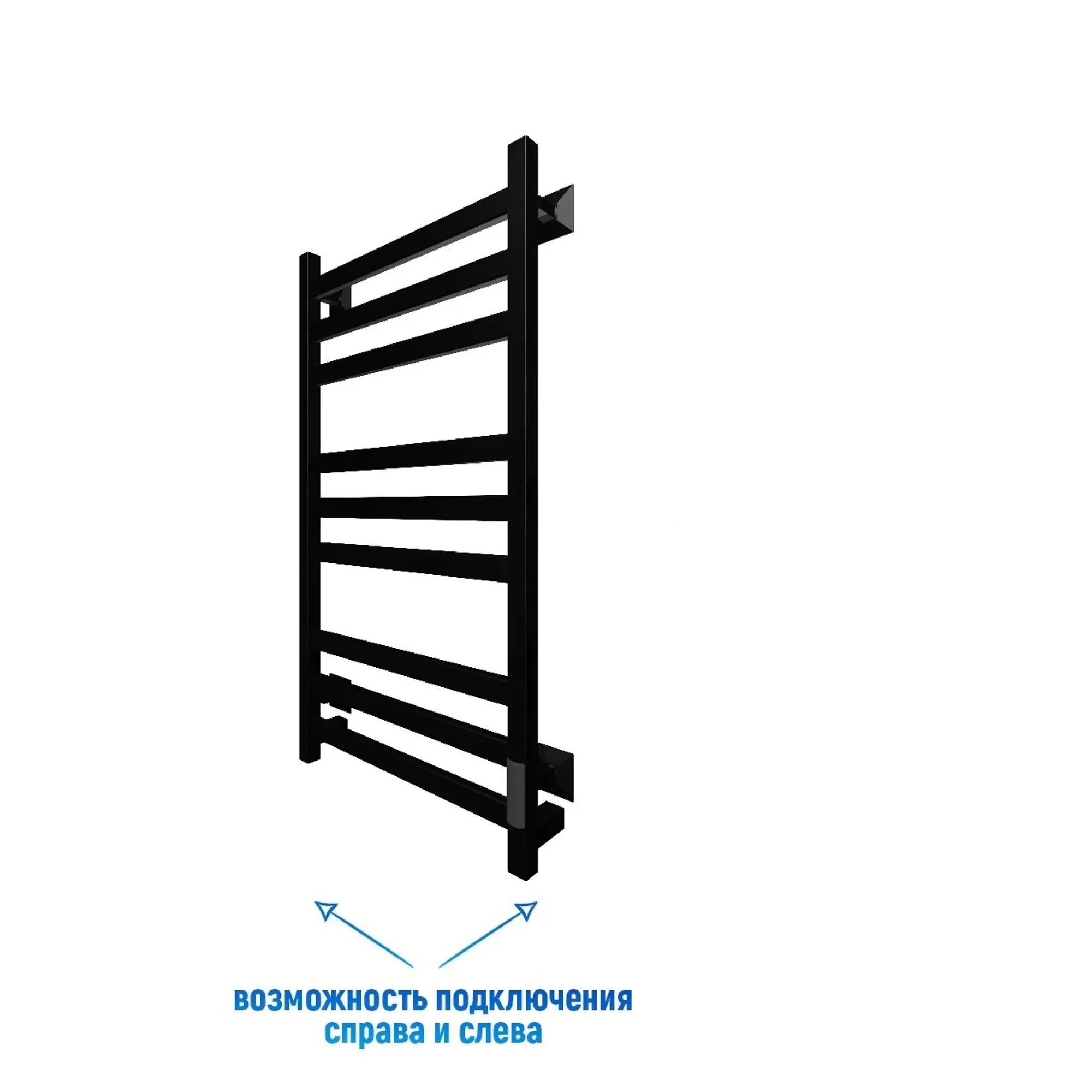 Изображение товара Полотенцесушитель электрический TermoPrime 800x500 мм 100 Вт с терморегулятором черный