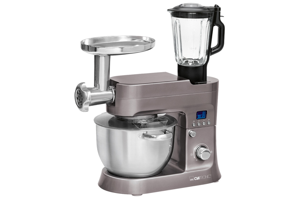Изображение товара Кухонный комбайн Clatronic KM 3674 titan 10 скоростей 1200 Вт цвет титан