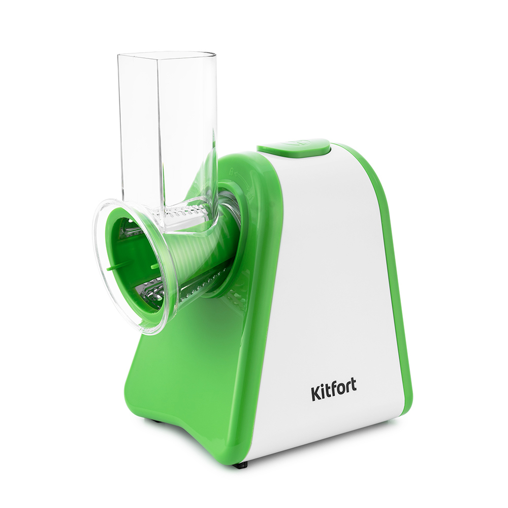 Изображение товара Электрическая терка Kitfort КТ-1385 200 Вт зеленая для овощей и фруктов