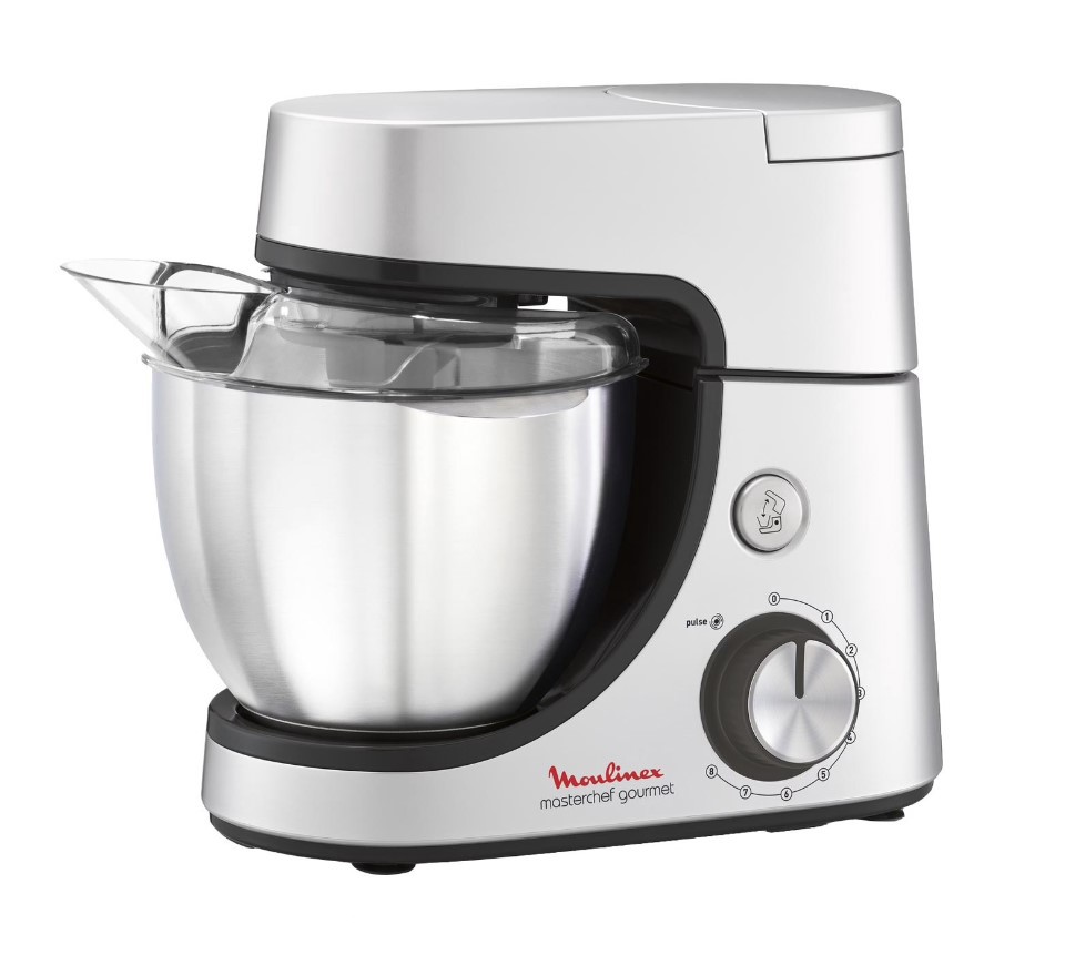 Изображение товара Кухонная машина Moulinex Masterchef Gourmet QA519D32 8 скоростей 1100 Вт цвет серебристый