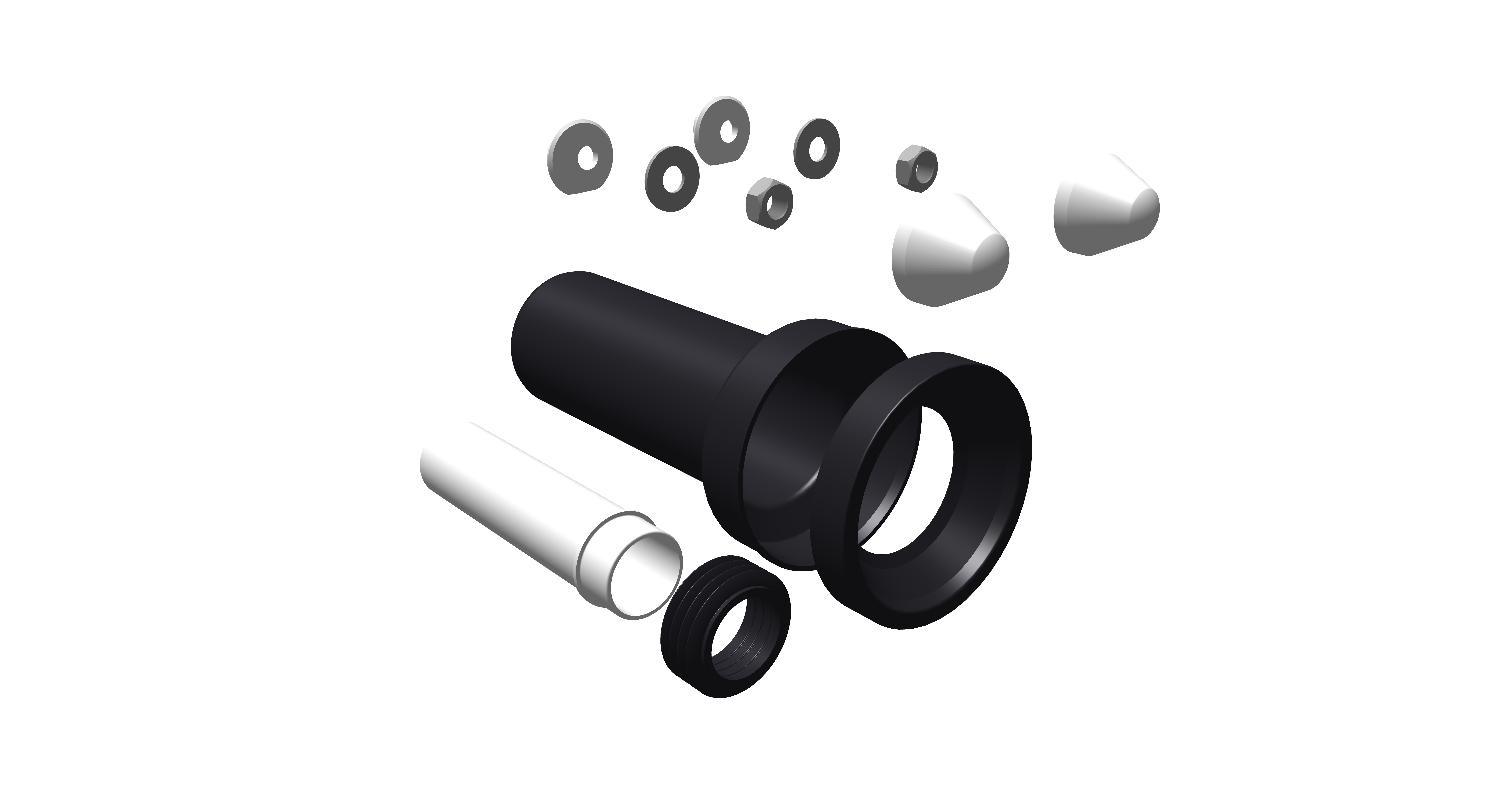 Изображение товара Патрубки с манжетами Oli для подвесного унитаза