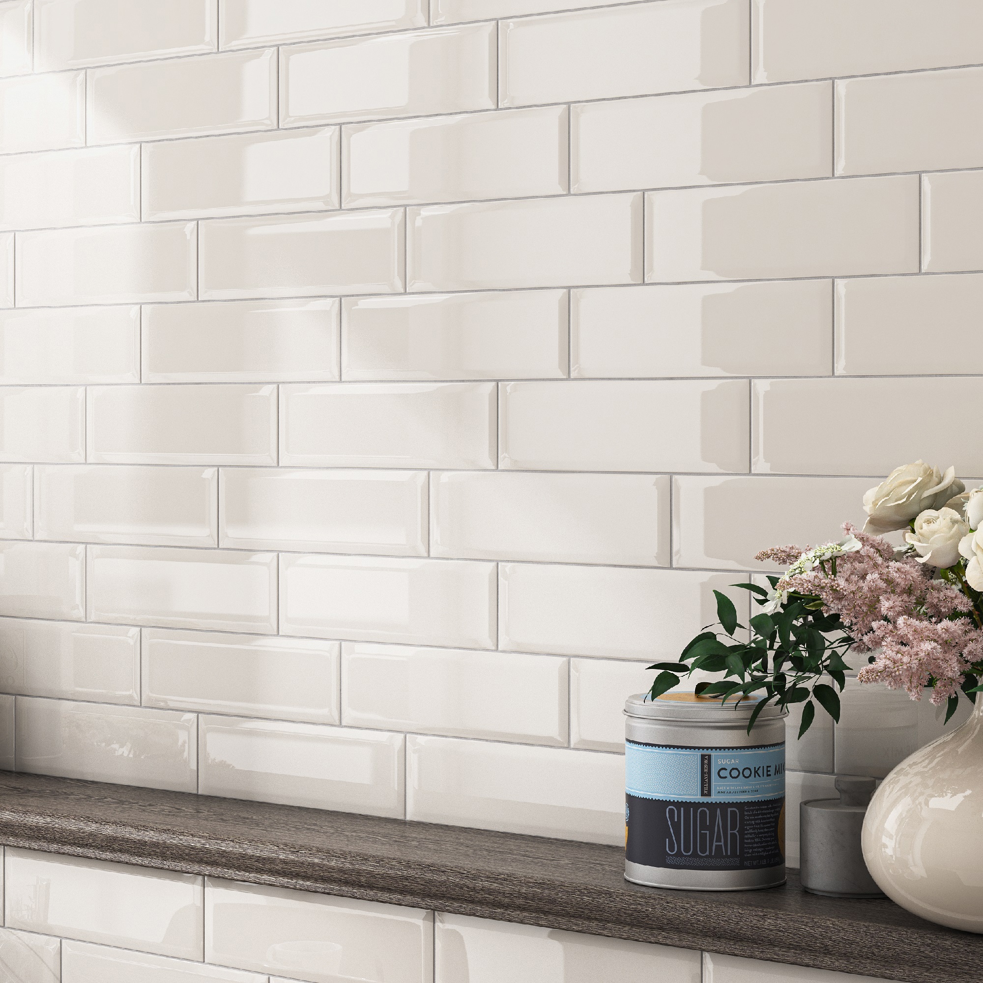 Изображение товара Плитка настенная Artens Roissy 8.5x28.5 см глянцевая бежевый светлый