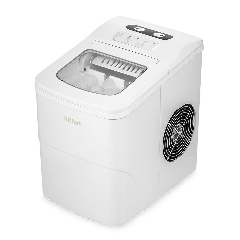 Изображение товара Ледогенератор Kitfort КТ-1812 белый быстрое производство льда автоматический