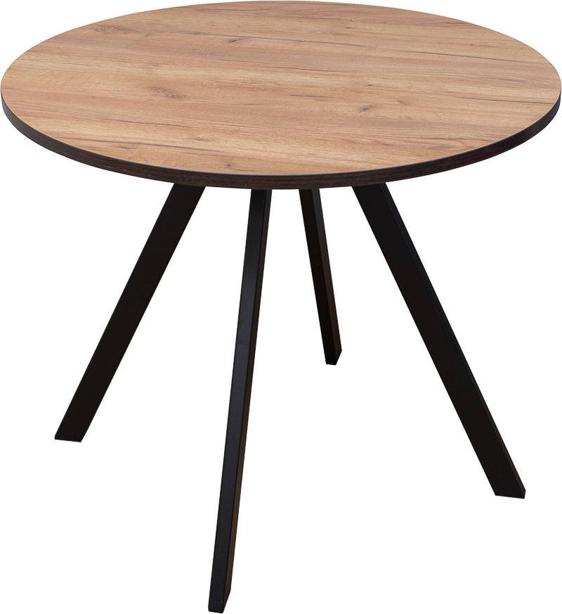 Изображение товара Круглый кухонный стол Дельта 90x75 см из ЛДСП в стиле лофт от Домотека