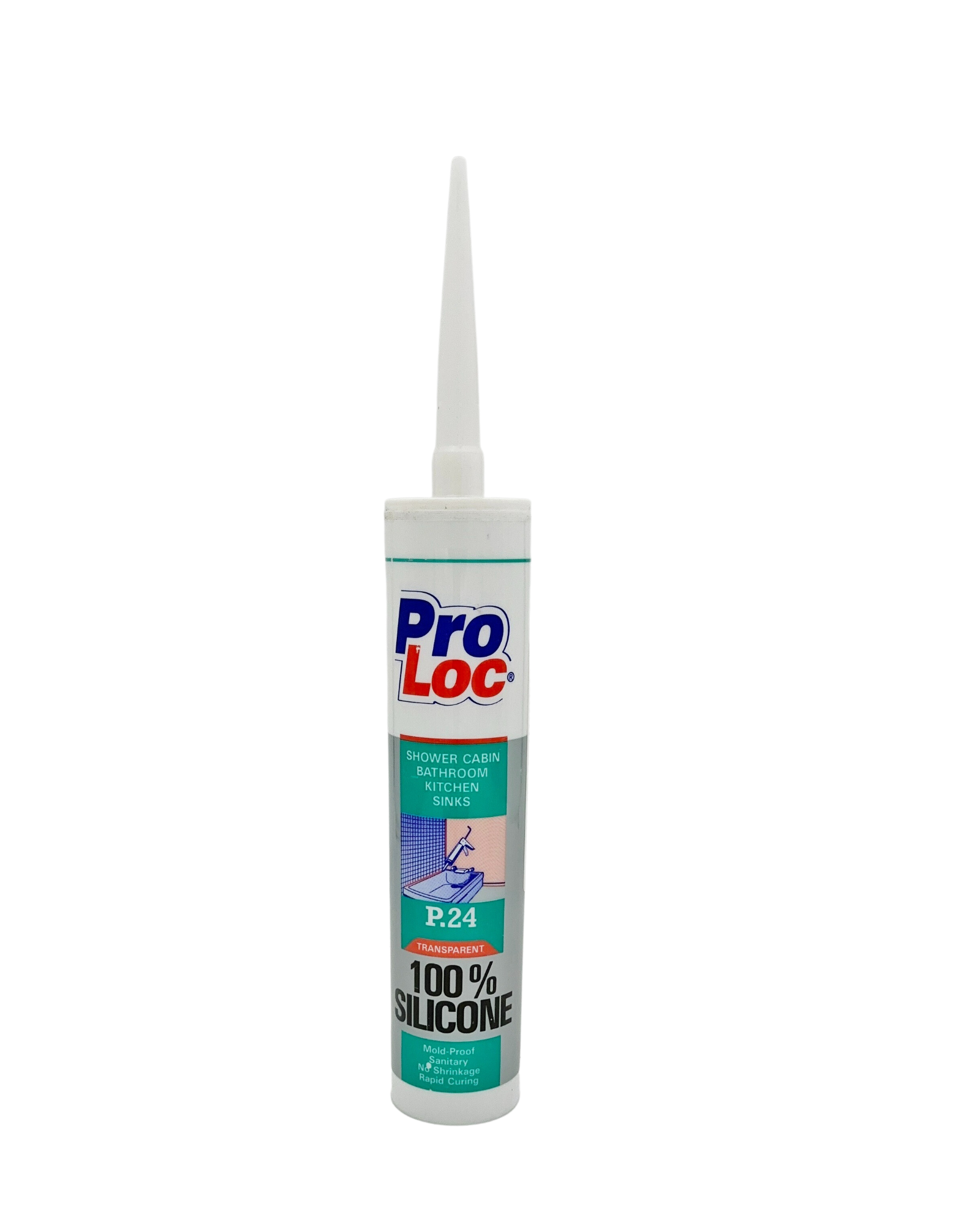 Изображение товара Герметик силиконовый PROLOC P.24 T бесцветный для ванной и кухни