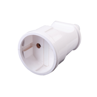 Изображение товара Розетка кабельная 250 В без заземления 10 А белая для внутреннего и наружного использования