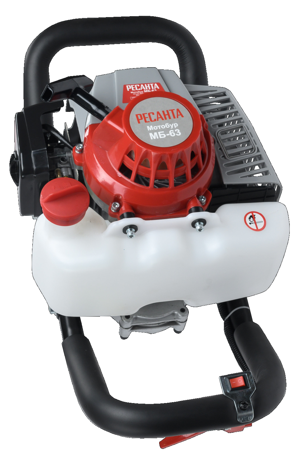 Изображение товара Мотобур бензиновый Ресанта МБ-63 мощностью 3.2 л.с.