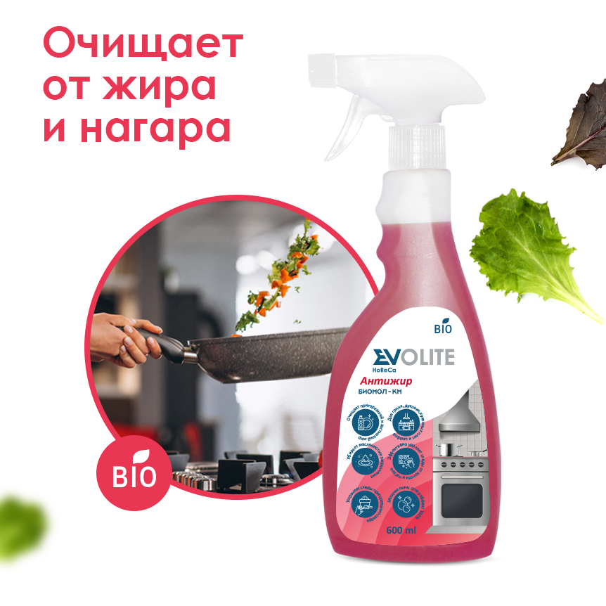 Изображение товара Средство моющее Evolite horeca антижир биомол 550 мл