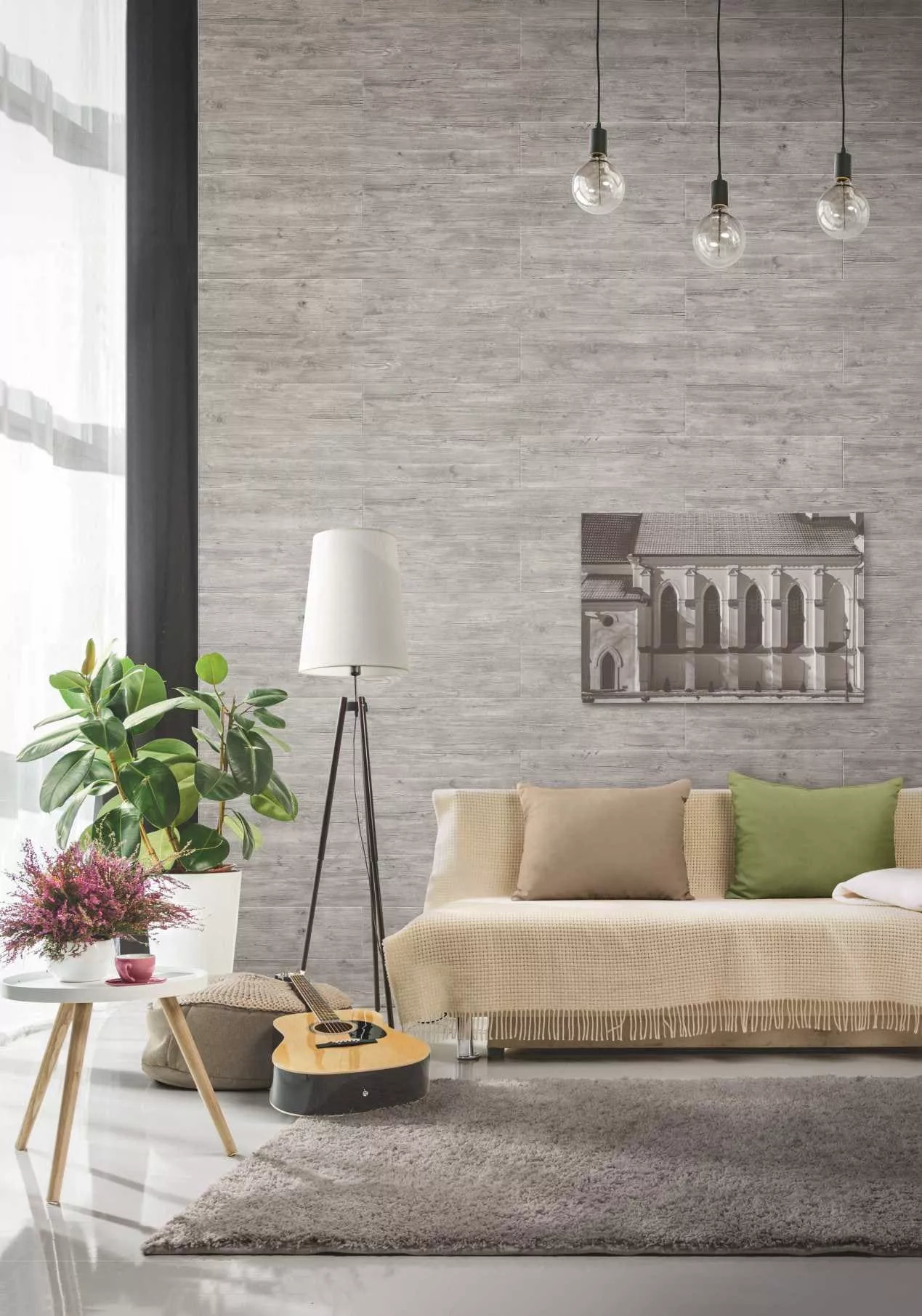 Изображение товара Плитка Idalgo ID9096n119SR 120x20 см серый керамогранит с эффектом дерева