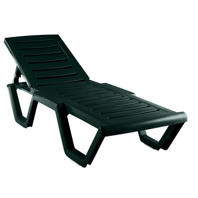 Изображение товара Шезлонг HONEYCOMB Атлант темно-зеленый 186 см х 63 см х 32 см