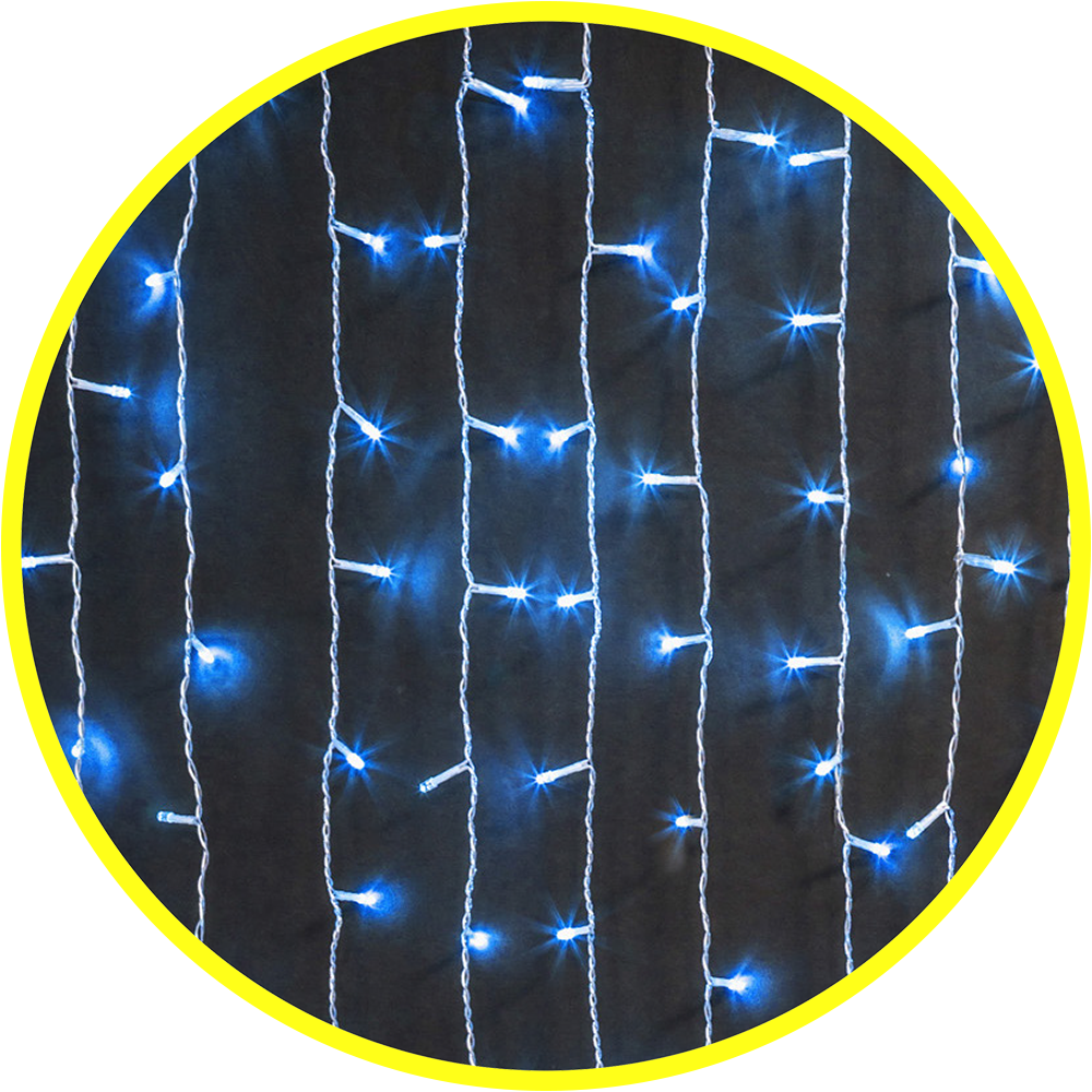 Изображение товара Электрогирлянда комнатная Navigator 61859 гирлянда 1.5x1.5 м 192 ламп белый 8 режимов работы