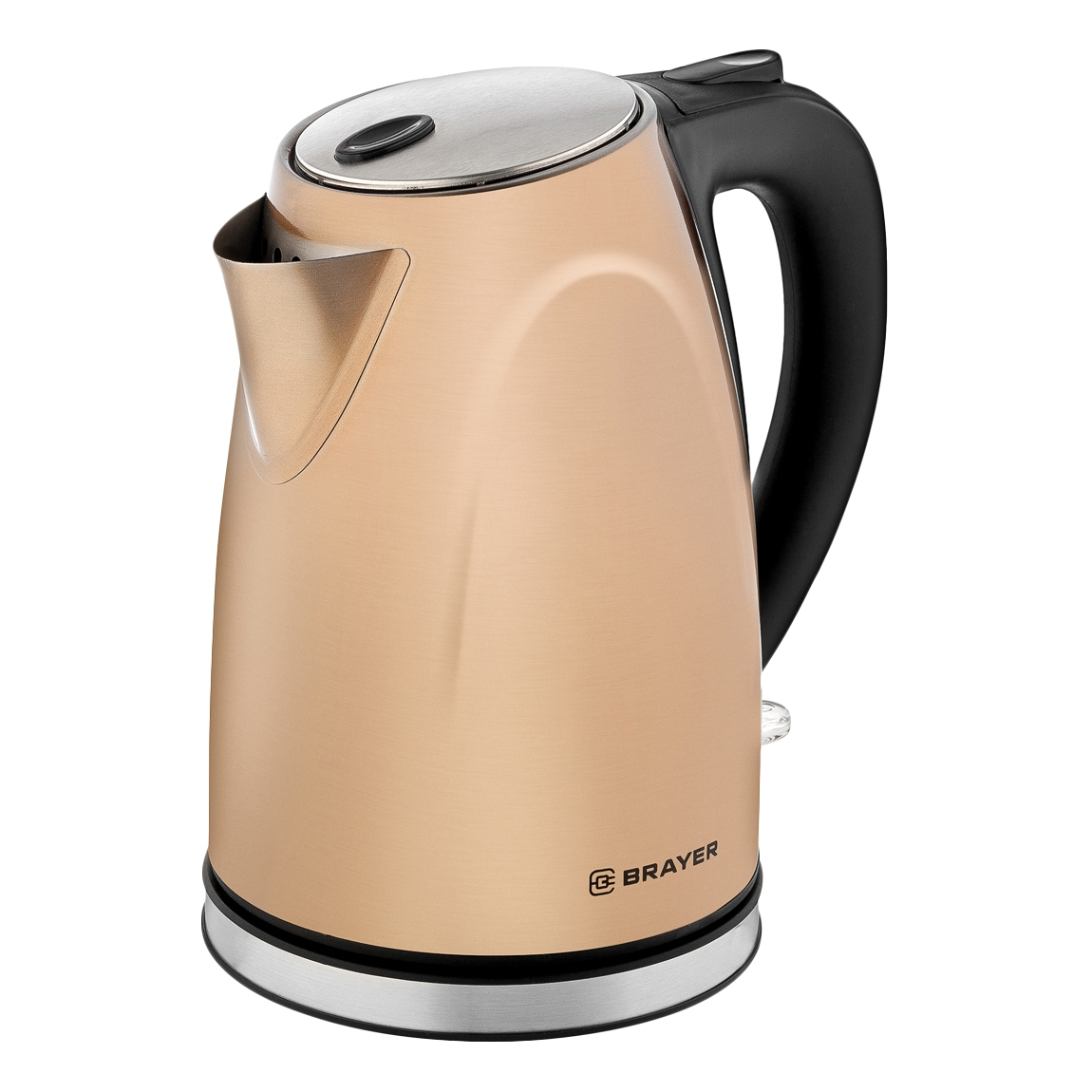 Изображение товара Электрический чайник BRAYER BR1041BZ 1,7 л нержавеющая сталь бронза 2200 Вт
