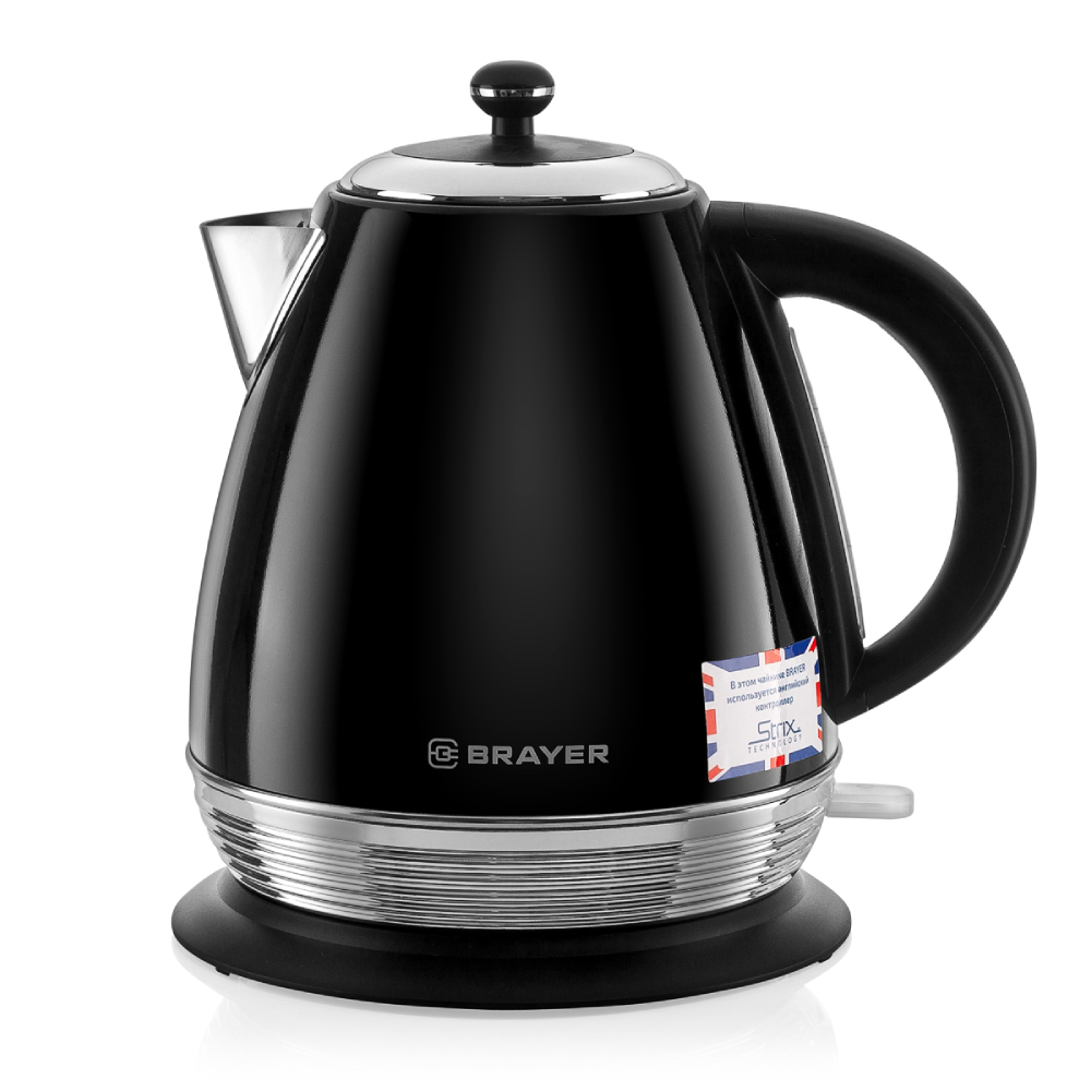Изображение товара Электрический чайник BRAYER BR1006 2200 Вт 1.7 л из нержавейки с фильтром