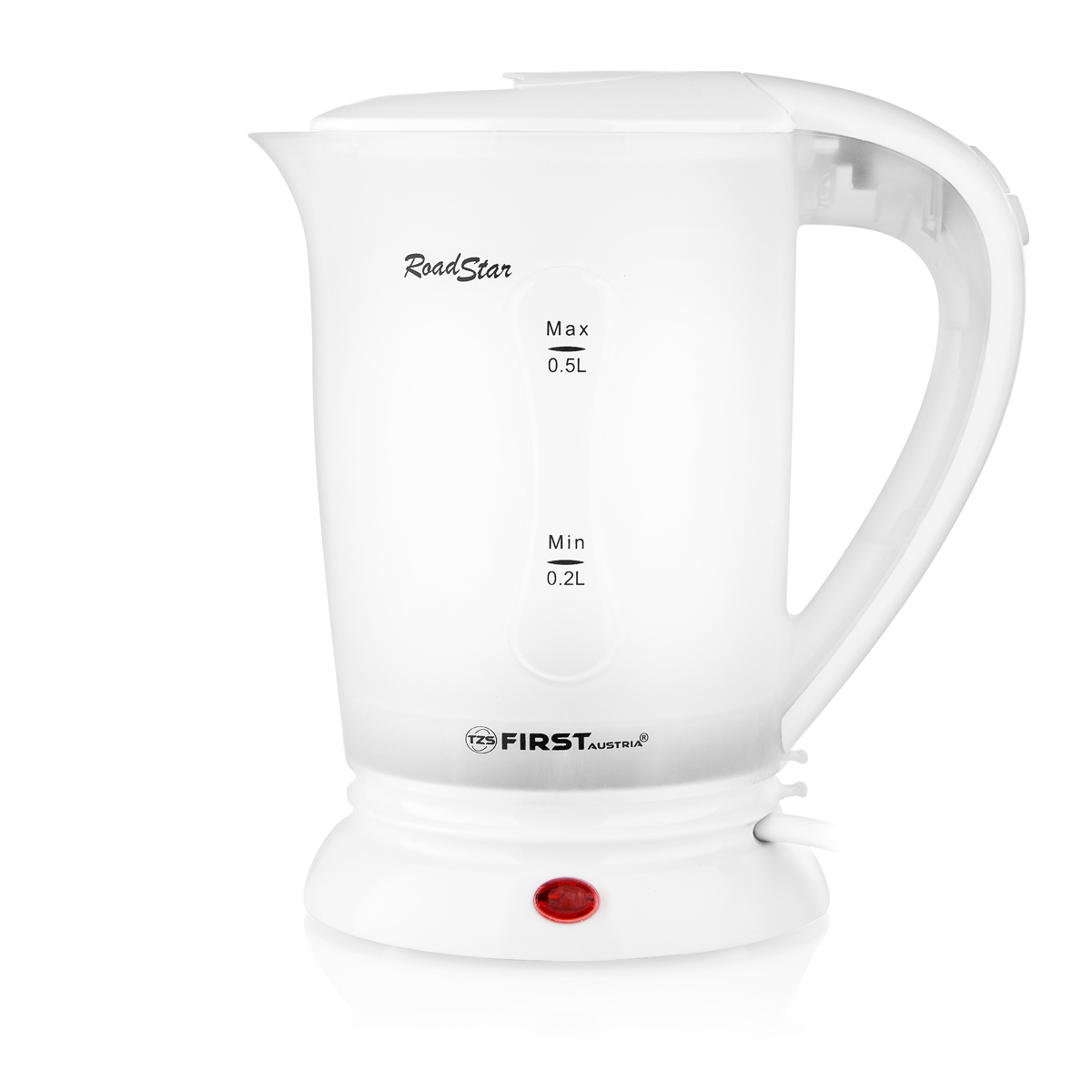 Изображение товара Электрический чайник FIRST FA-5425-2-WI 0.5 л мощный стильный корпус из нержавейки