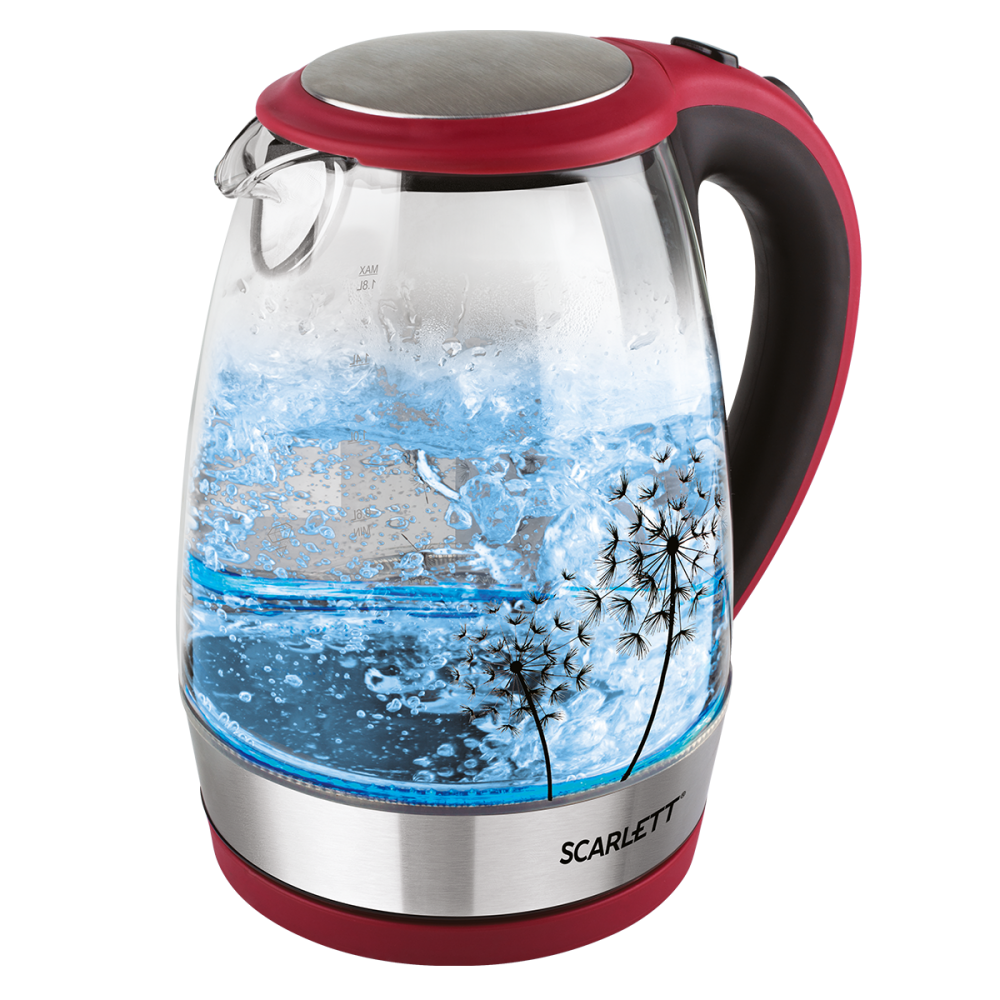 Изображение товара Электрический чайник Scarlett SC-EK27G49 1.8 л с подсветкой и фильтром