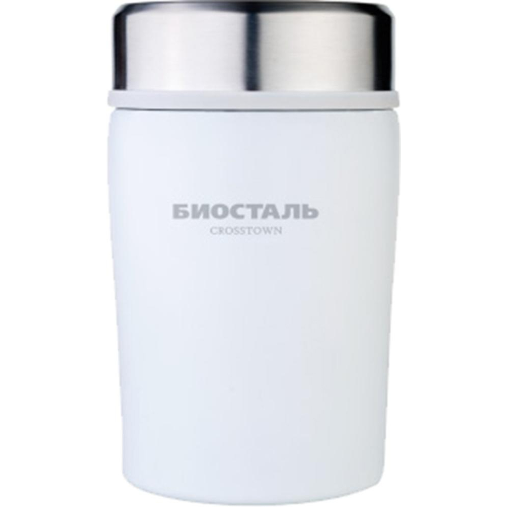 Изображение товара Термос широкой горловиной 500 мл Biostal нержавеющая сталь цвет белый