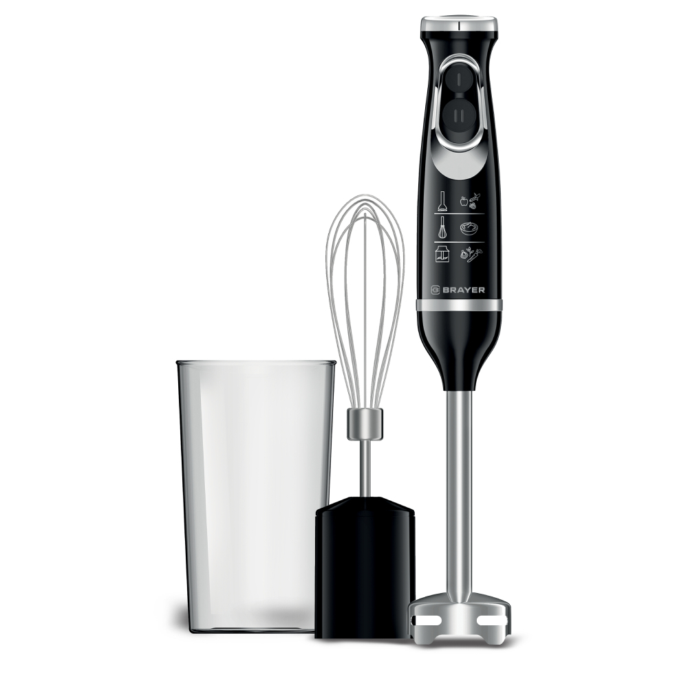 Изображение товара Погружной блендер BRAYER BR1241 мощностью 800 Вт 5 скоростей металл Nespresso