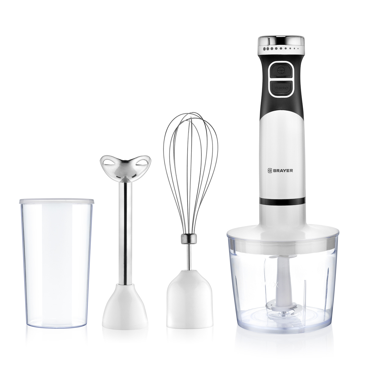 Изображение товара Погружной блендер BRAYER BR1242 мощностью 800 Вт белый