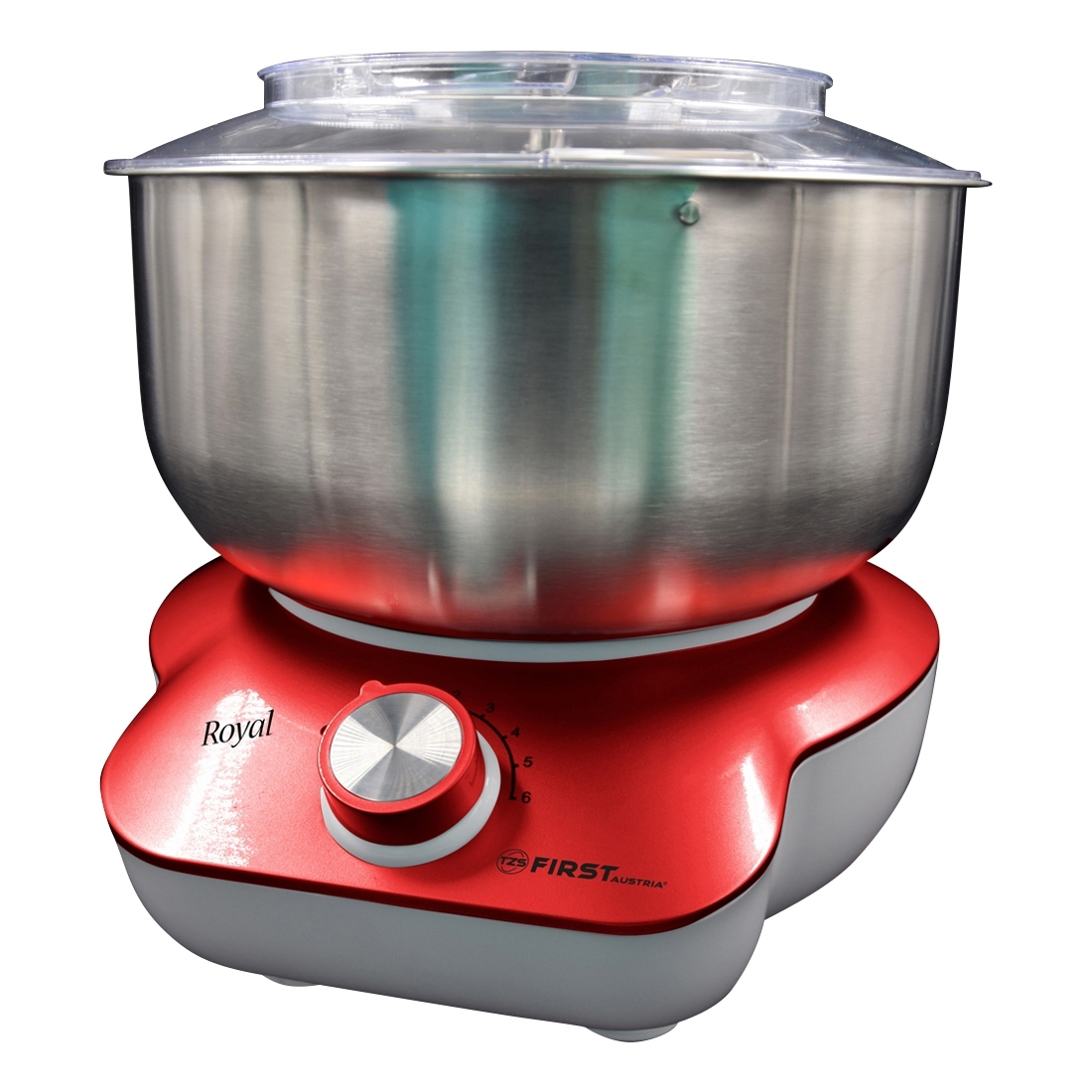 Изображение товара Миксер планетарный First FA-5259-2-RE 800 Вт 6 скоростей нержавеющая сталь