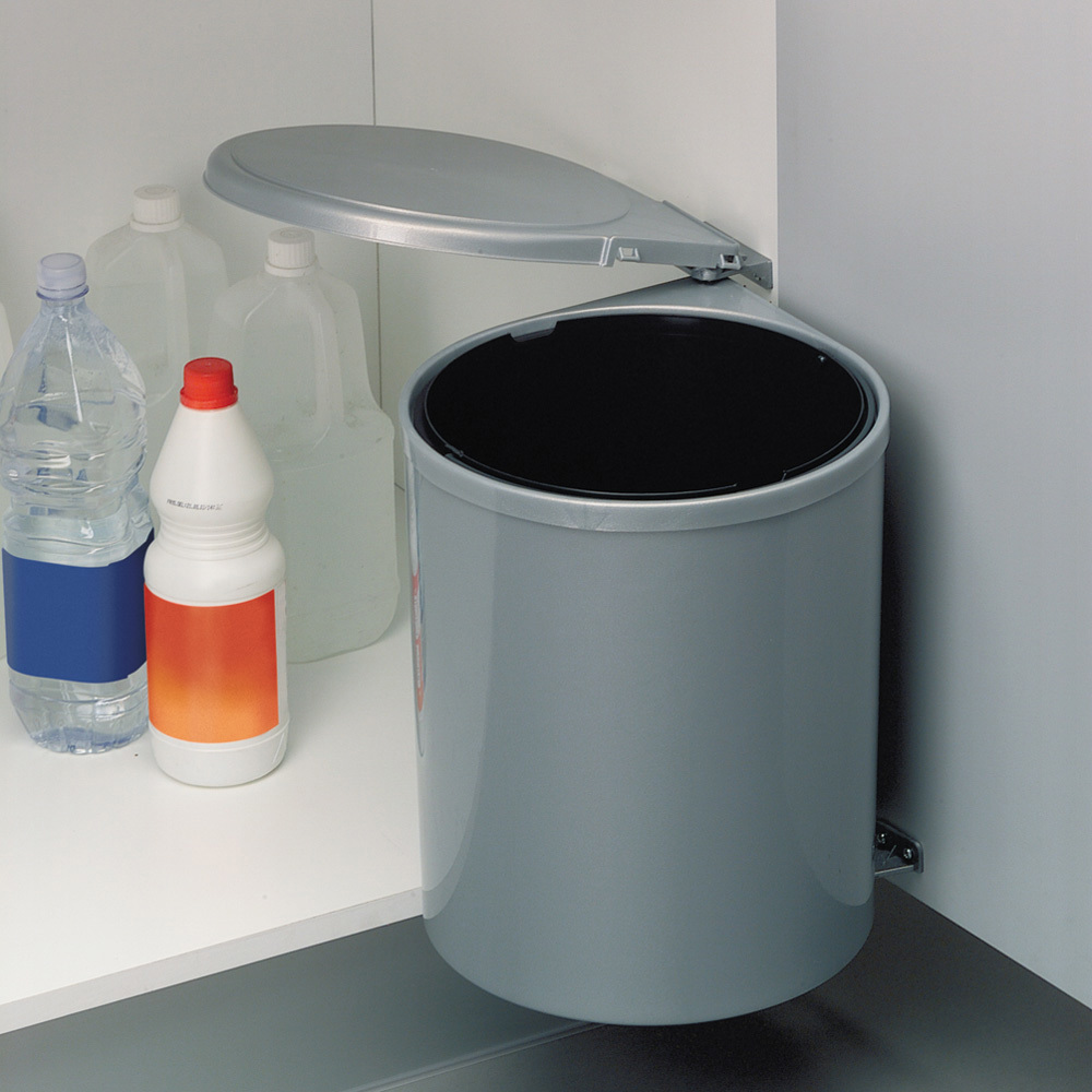 Изображение товара Мусорный контейнер 13 л Alveus Albio пластик цвет серый