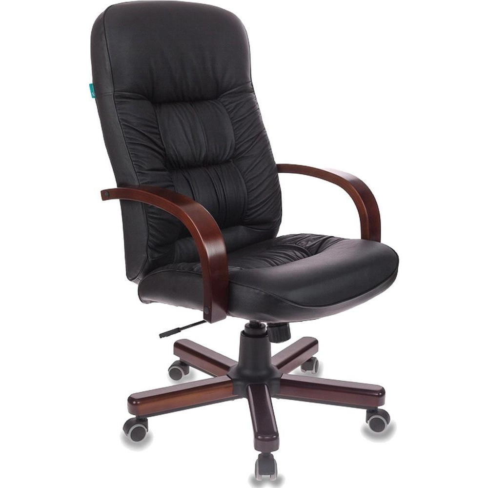 Изображение товара Офисное кресло Бюрократ искусственная кожа цвет черный T-9908/WALNUT