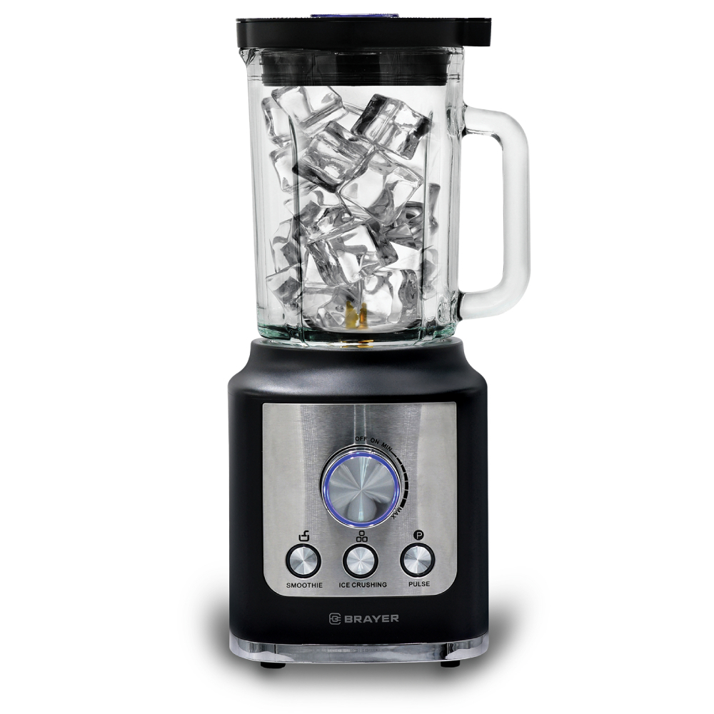 Изображение товара Стационарный блендер BRAYER BR1200 1600 Вт стеклянный кувшин 1.8 л стильный дизайн