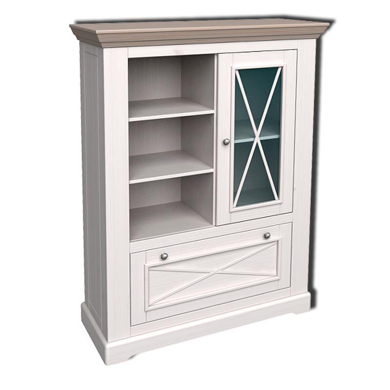 Изображение товара Комод Форест ДОМ МЕБЕЛИ ИЗ СОСНЫ К.356.04 Белый/Серый Изображение товара Комод Форест ДОМ МЕБЕЛИ ИЗ СОСНЫ К.356.04 Белый/Серый