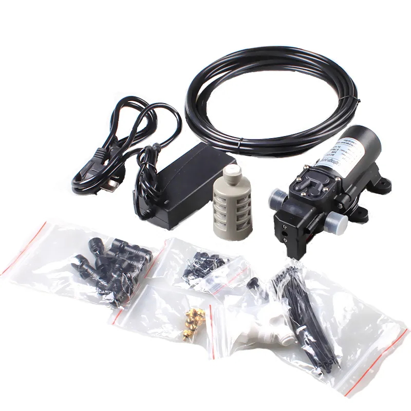 Изображение товара Комплект туманообразования Green Helper 15 м 21 форсунка насос 60 W от ёмкости