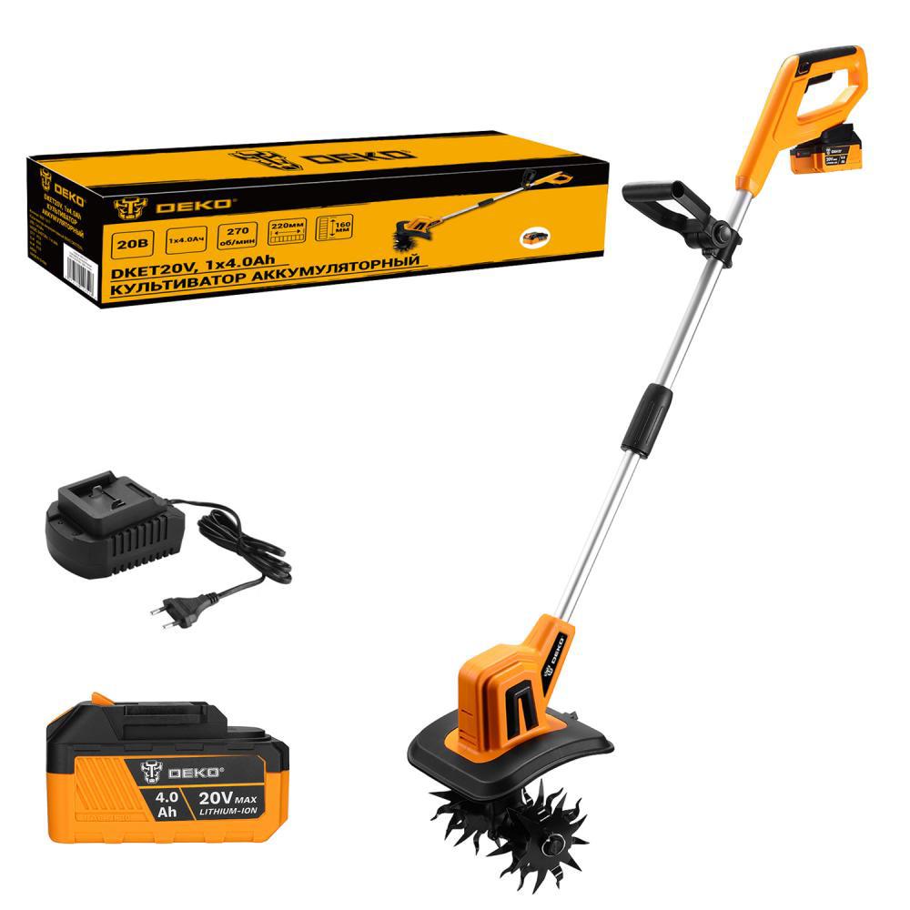 Изображение товара Культиватор аккумуляторный DEKO DKET20V 20В 22см легкий эффективный