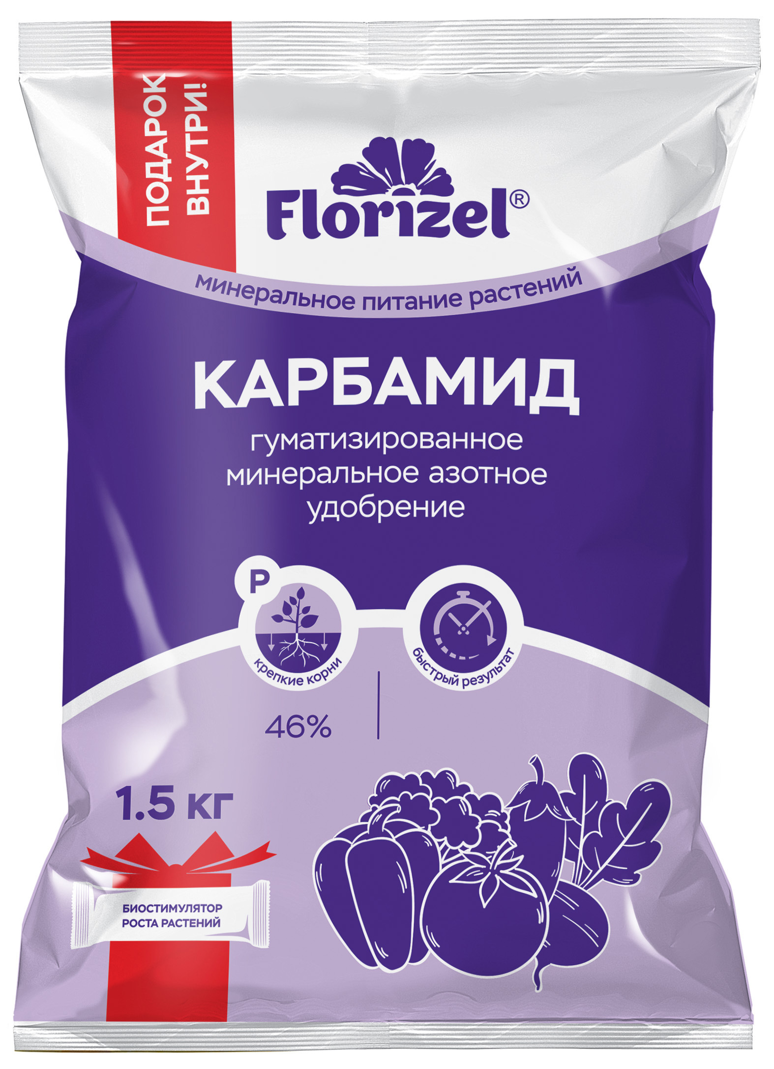 Изображение товара Удобрение Florizel Карбамид для растений 1.5 кг