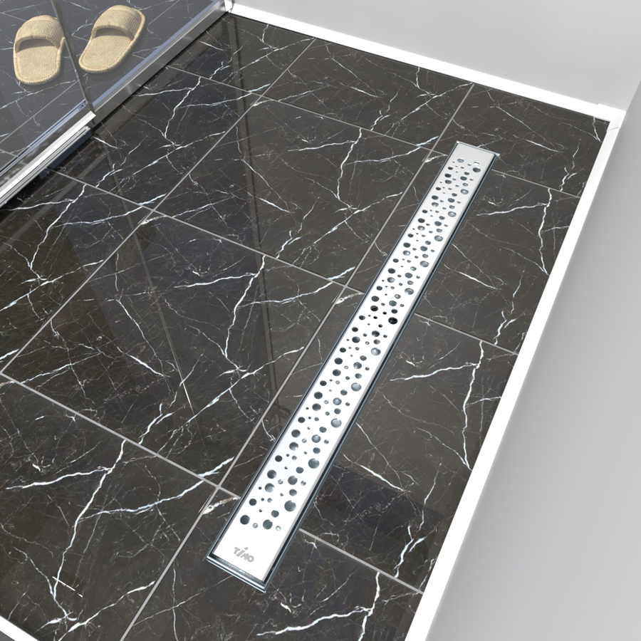 Изображение товара Душевой трап из нержавеющей стали Timo DP20700-DR20700, 115 мм, прямоугольный, с затвором и регулир