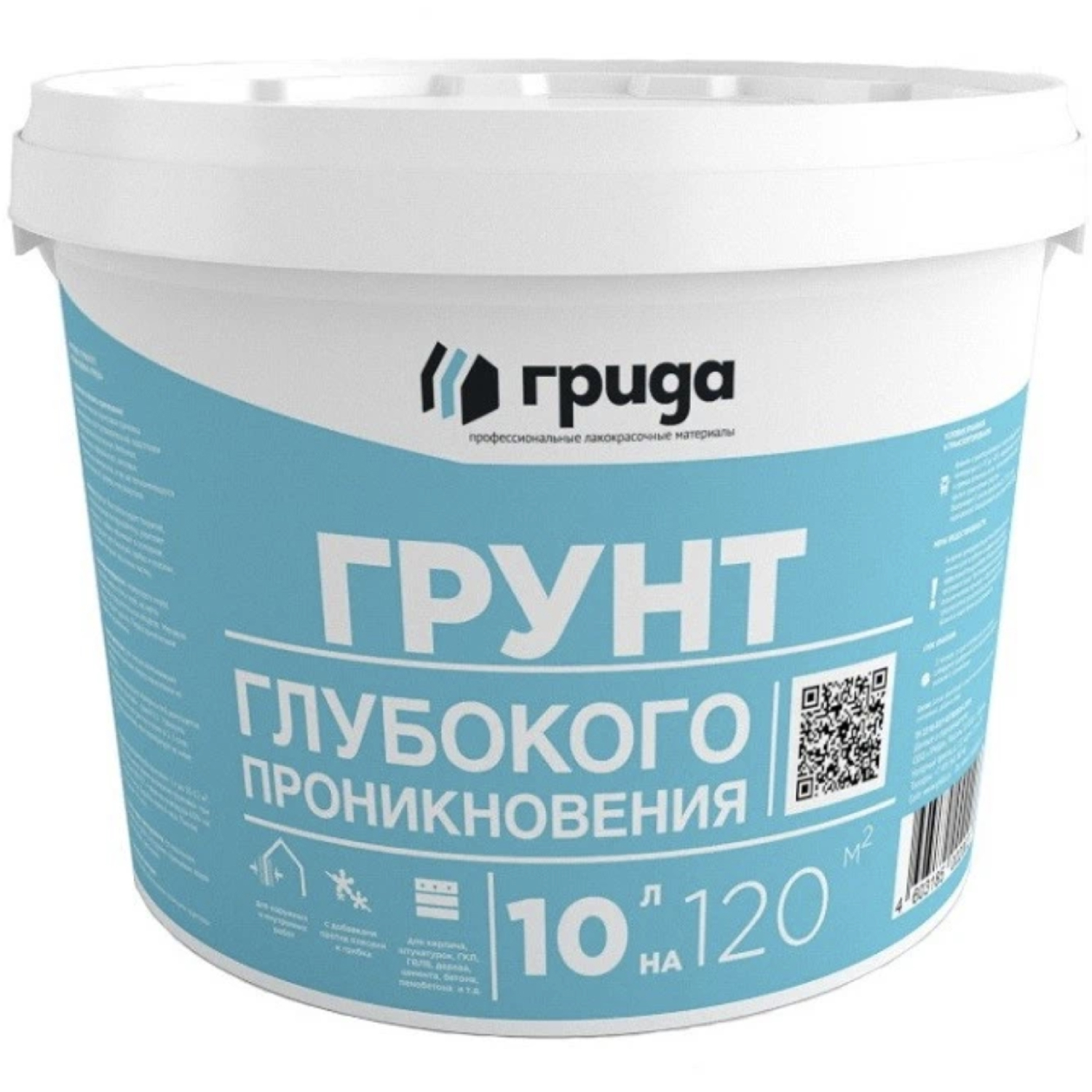 Изображение товара Грунтовка Грида ПРО глубокого проникновения 10 кг морозостойкая для различных оснований Изображение товара Грунтовка Грида ПРО глубокого проникновения 10 кг морозостойкая для различных оснований