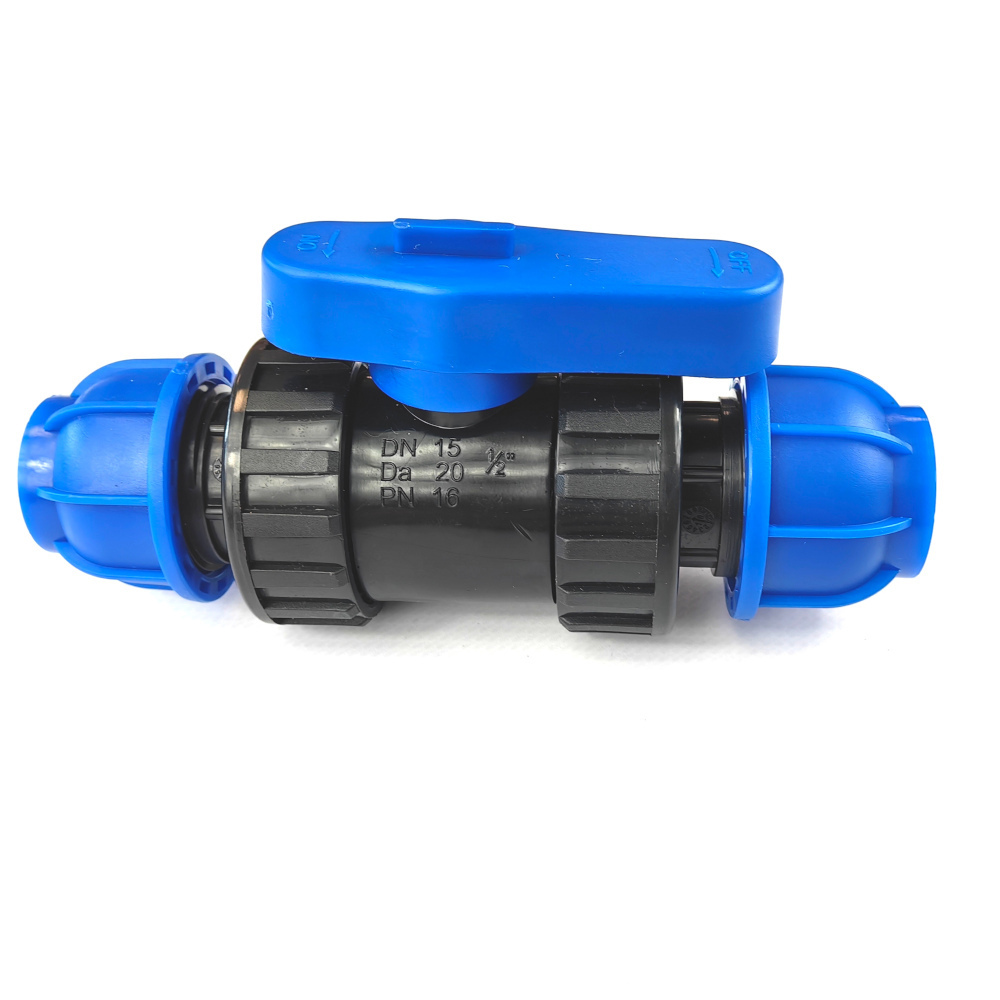 Изображение товара Кран шаровой ПНД 20 мм BOUTTE, набор 12 шт для водопровода