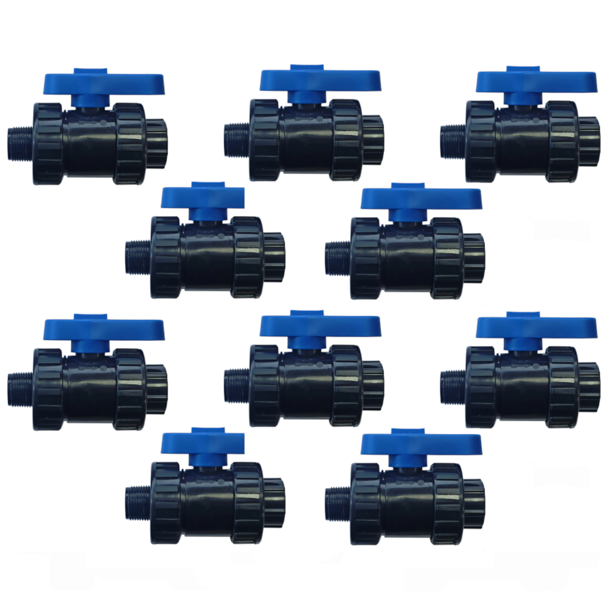 Изображение товара Кран шаровой ПНД 25 1/2 ВР х 3/4 НР BOUTTE, Россия, набор 10 шт