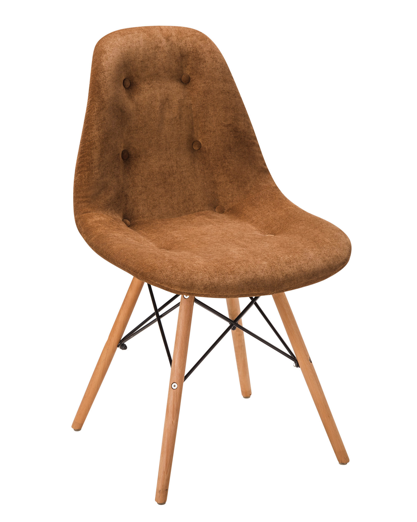Изображение товара Кухонный стул R-home Eames 81x57x48 см ткань цвет коричневый