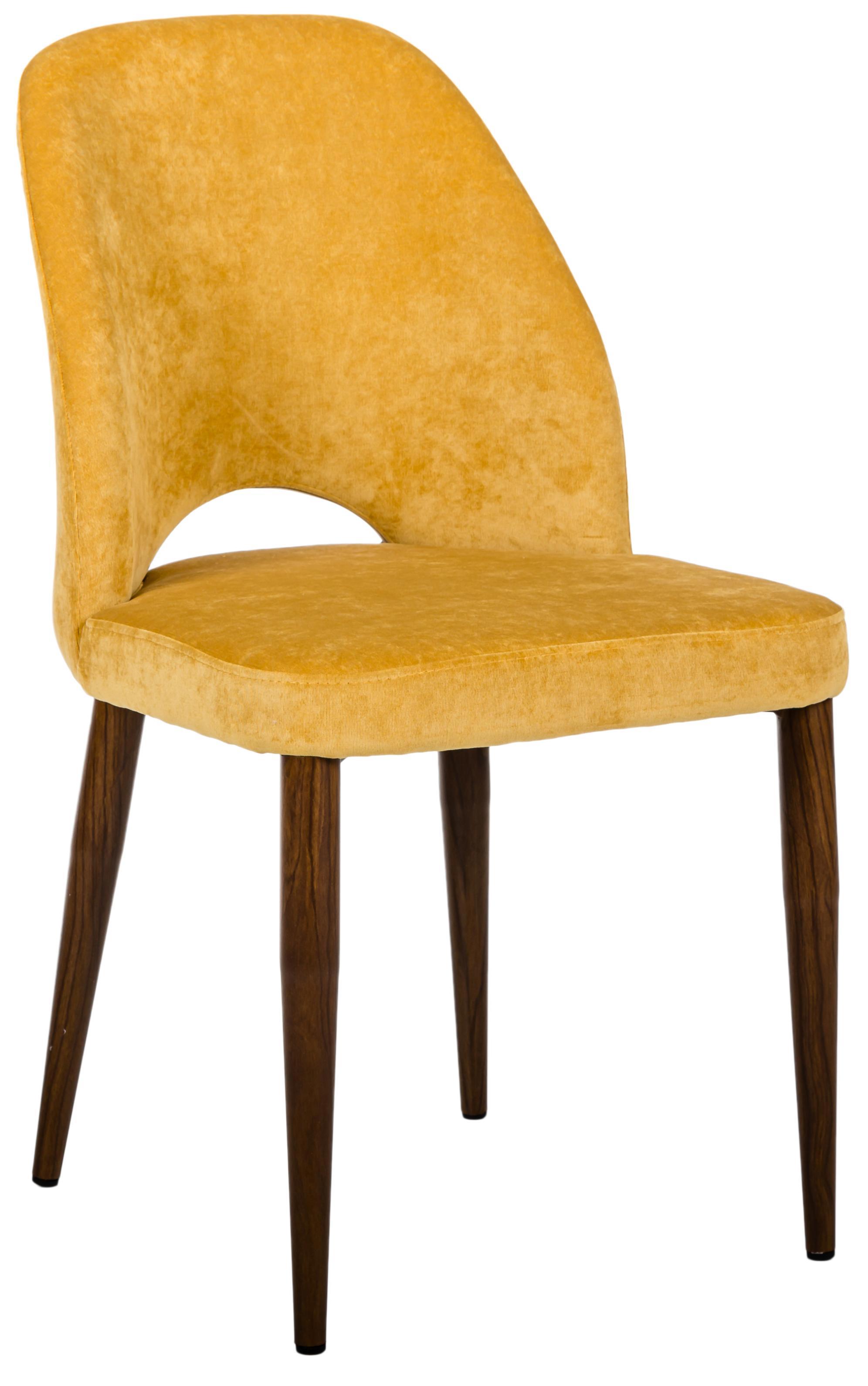 Изображение товара Стул R-home Ledger из велюра с металлическими ножками современный дизайн